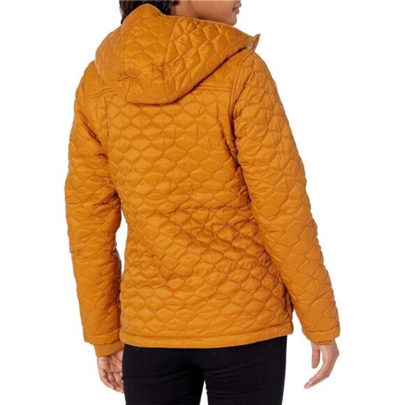 Womens Lightweight Quilted Full-Zip Water-Resistant Sherpa-Lined Hooded Puffer - Picture 2 of 7